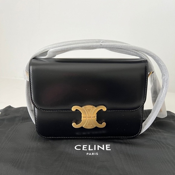 Celine teen triomphe black NWOT NO trades - Picture 1 of 11